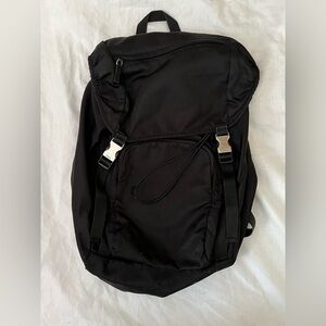 Prada Double Buckle Tessuto Backpack